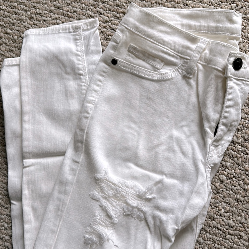 Pistola ripped white jeggings